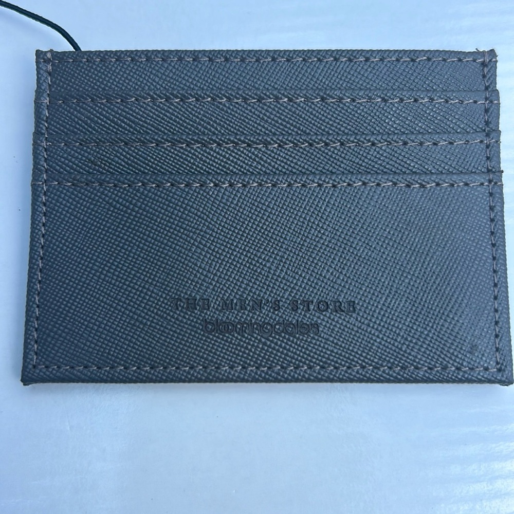 Bloomingdale's leather credit card holder